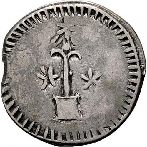 2 Reales Reverse Image minted in SPAIN in 1822 (1810-22  -  FERNANDO VII - Independence War)  - The Coin Database