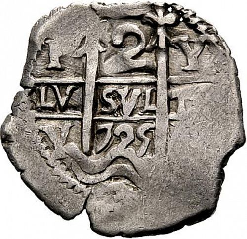 2 Reales Obverse Image minted in SPAIN in 1725Y (1724  -  LUIS I)  - The Coin Database