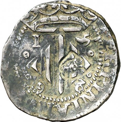 2 sous Obverse Image minted in SPAIN in 1598 (1556-98  -  FELIPE II - Local Coinage)  - The Coin Database