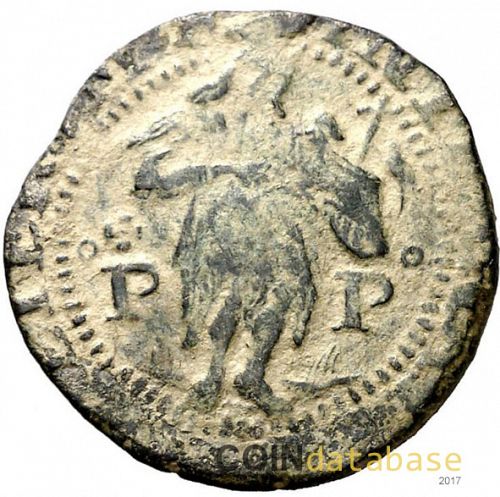 2 sous Reverse Image minted in SPAIN in 1598 (1556-98  -  FELIPE II - Local Coinage)  - The Coin Database