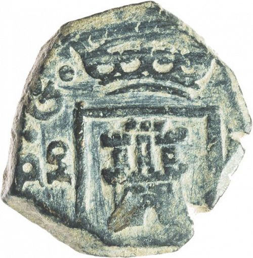 2 Maravedies Obverse Image minted in SPAIN in 1680 (1665-00  -  CARLOS II)  - The Coin Database