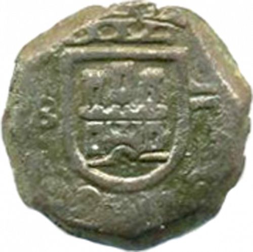 2 Maravedies Obverse Image minted in SPAIN in 1681 (1665-00  -  CARLOS II)  - The Coin Database