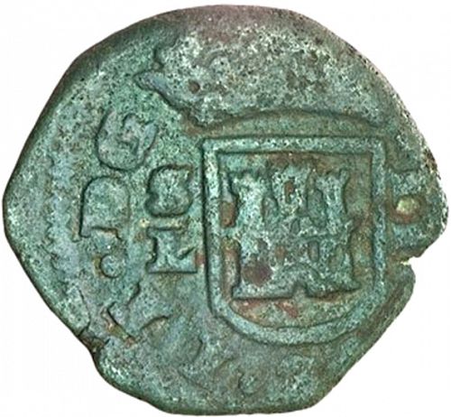 2 Maravedies Obverse Image minted in SPAIN in 1693 (1665-00  -  CARLOS II)  - The Coin Database