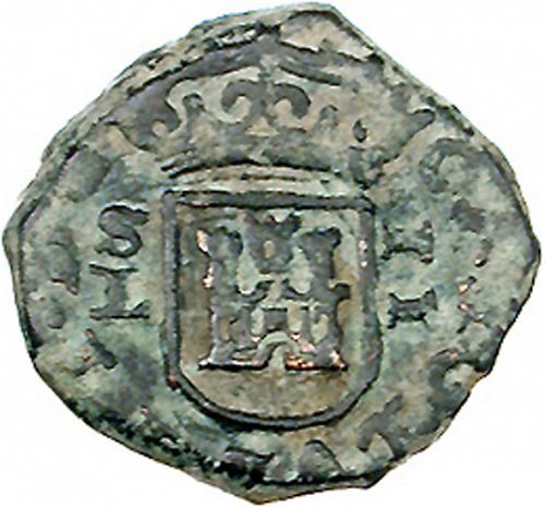 2 Maravedies Obverse Image minted in SPAIN in 1694 (1665-00  -  CARLOS II)  - The Coin Database
