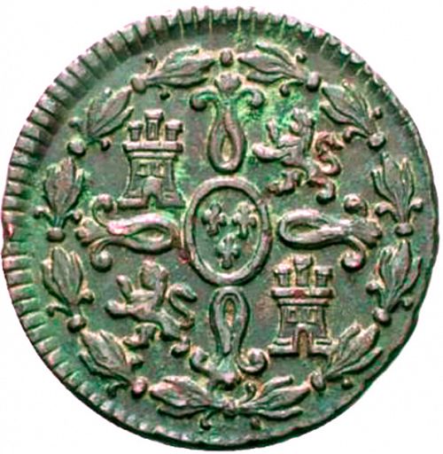 2 Maravedies Reverse Image minted in SPAIN in 1773 (1759-88  -  CARLOS III)  - The Coin Database