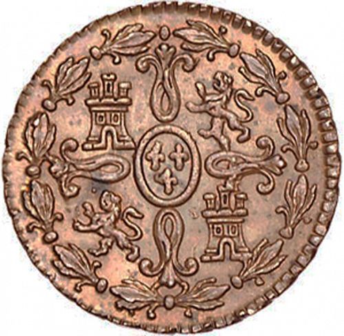 2 Maravedies Reverse Image minted in SPAIN in 1775 (1759-88  -  CARLOS III)  - The Coin Database