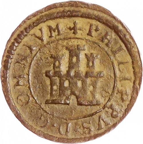 2 Maravedíes Obverse Image minted in SPAIN in 1597 (1556-98  -  FELIPE II)  - The Coin Database
