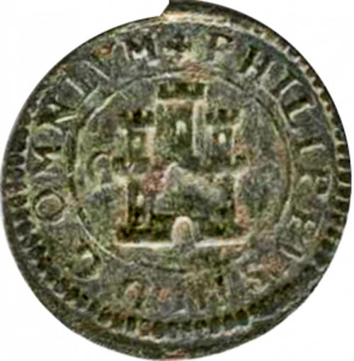 2 Maravedies Obverse Image minted in SPAIN in 1602C (1598-21  -  FELIPE III)  - The Coin Database