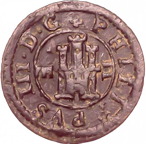 2 Maravedies Obverse Image minted in SPAIN in 1602 (1598-21  -  FELIPE III)  - The Coin Database