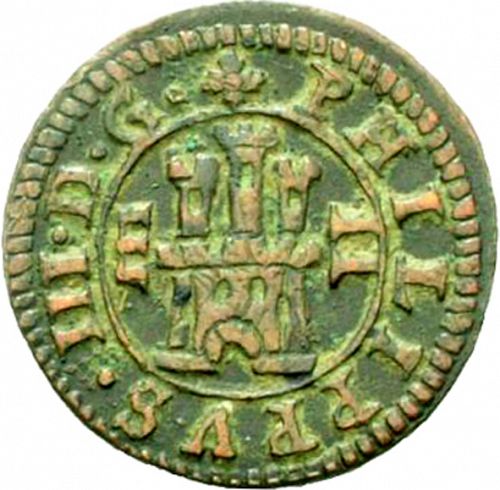 2 Maravedies Obverse Image minted in SPAIN in 1607 (1598-21  -  FELIPE III)  - The Coin Database