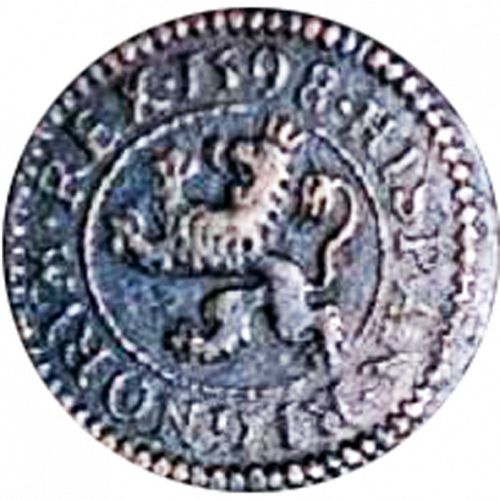 2 Maravedies Reverse Image minted in SPAIN in 1598 (1598-21  -  FELIPE III)  - The Coin Database