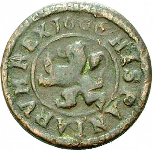 2 Maravedies Reverse Image minted in SPAIN in 1606 (1598-21  -  FELIPE III)  - The Coin Database