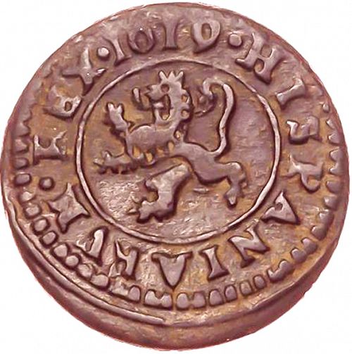2 Maravedies Reverse Image minted in SPAIN in 1619 (1598-21  -  FELIPE III)  - The Coin Database