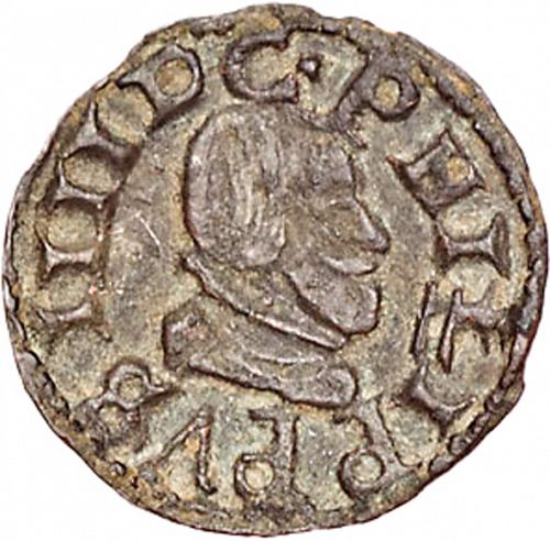 2 Maravedies Obverse Image minted in SPAIN in 1663Y (1621-65  -  FELIPE IV)  - The Coin Database