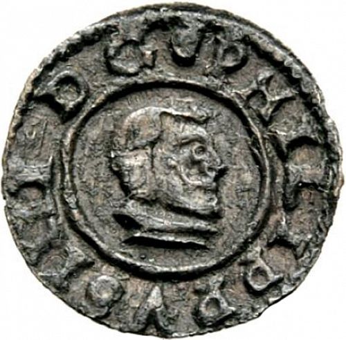 2 Maravedies Obverse Image minted in SPAIN in 1664CA (1621-65  -  FELIPE IV)  - The Coin Database