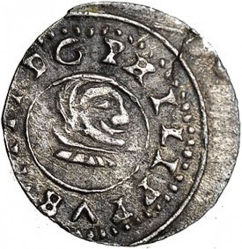 2 Maravedies Obverse Image minted in SPAIN in 1664R (1621-65  -  FELIPE IV)  - The Coin Database