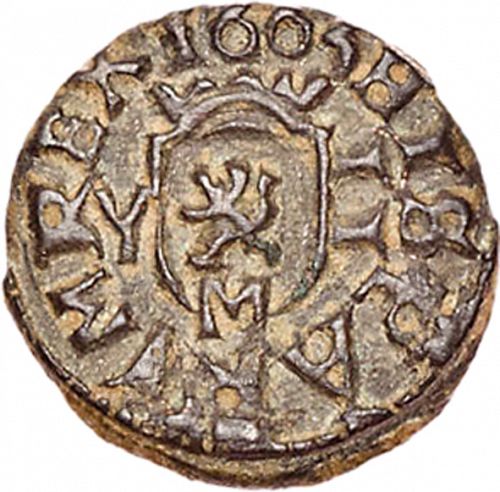 2 Maravedies Reverse Image minted in SPAIN in 1663Y (1621-65  -  FELIPE IV)  - The Coin Database