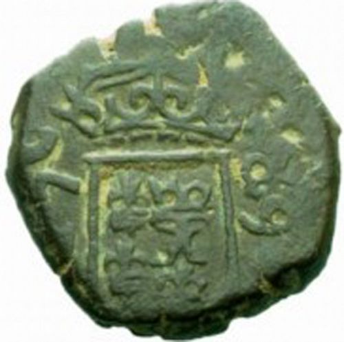 2 Maravedies Obverse Image minted in SPAIN in 1709 (1700-46  -  FELIPE V)  - The Coin Database