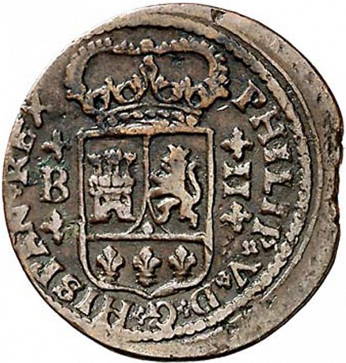2 Maravedies Obverse Image minted in SPAIN in 1718 (1700-46  -  FELIPE V)  - The Coin Database