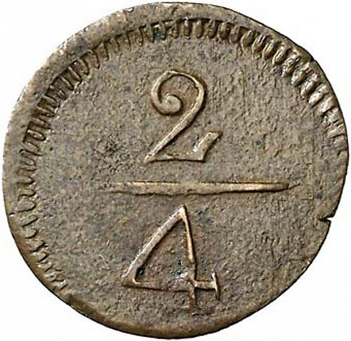 2 Quartos Reverse Image minted in SPAIN in N/D (1808-33  -  FERNANDO VII)  - The Coin Database