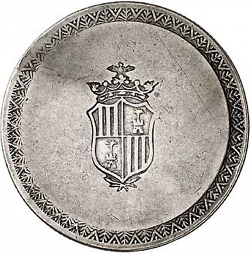 30 Sous Reverse Image minted in SPAIN in 1808 (1808-33  -  FERNANDO VII - Local coinage)  - The Coin Database