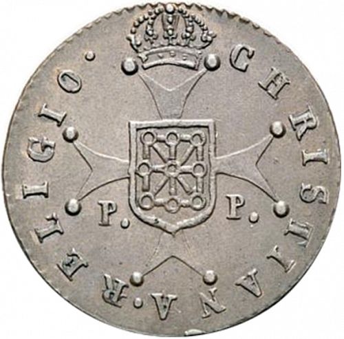 3 Maravedies Reverse Image minted in SPAIN in 1818 (1808-33  -  FERNANDO VII)  - The Coin Database