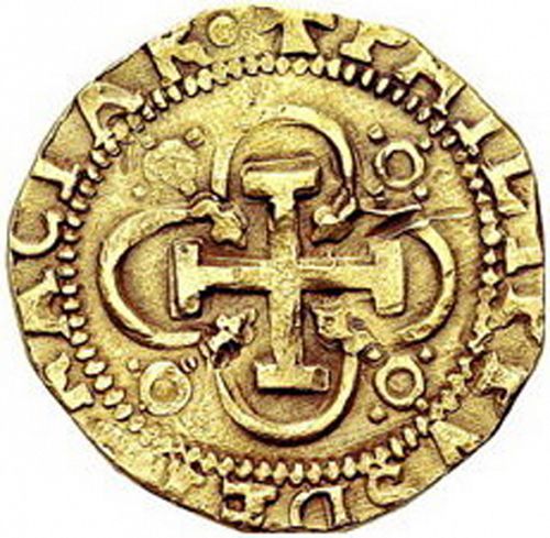 4 Coronas Obverse Image minted in SPAIN in ND (1556-98  -  FELIPE II - Local Coinage)  - The Coin Database