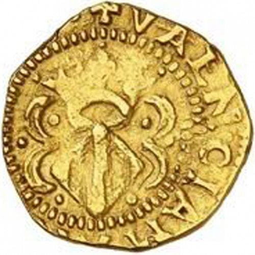 4 Coronas Reverse Image minted in SPAIN in ND (1556-98  -  FELIPE II - Local Coinage)  - The Coin Database
