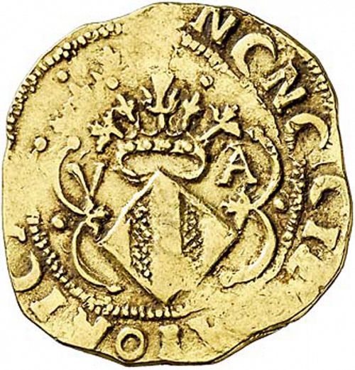 4 Coronas Reverse Image minted in SPAIN in ND (1556-98  -  FELIPE II - Local Coinage)  - The Coin Database