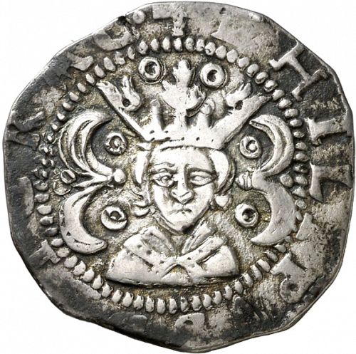 Doblón de seis sous Obverse Image minted in SPAIN in ND (1556-98  -  FELIPE II - Local Coinage)  - The Coin Database