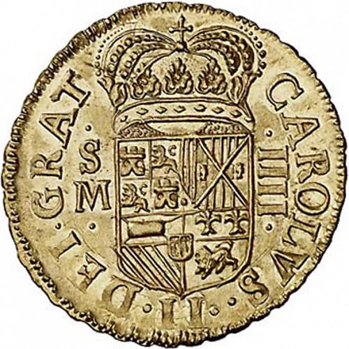 4 Escudos Obverse Image minted in SPAIN in 1700M (1665-00  -  CARLOS II)  - The Coin Database