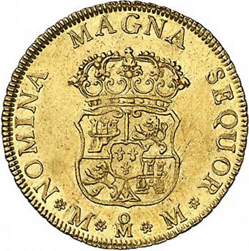 4 Escudos Reverse Image minted in SPAIN in 1760MM (1759-88  -  CARLOS III)  - The Coin Database