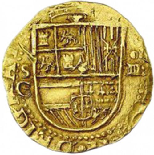 4 Escudos Obverse Image minted in SPAIN in ND/C (1556-98  -  FELIPE II)  - The Coin Database