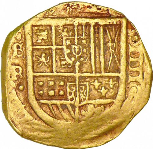 4 Escudos Obverse Image minted in SPAIN in 1632R (1621-65  -  FELIPE IV)  - The Coin Database