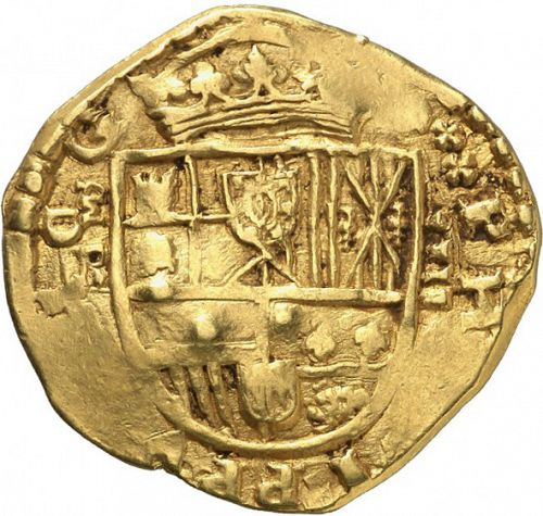 4 Escudos Obverse Image minted in SPAIN in 1641B (1621-65  -  FELIPE IV)  - The Coin Database