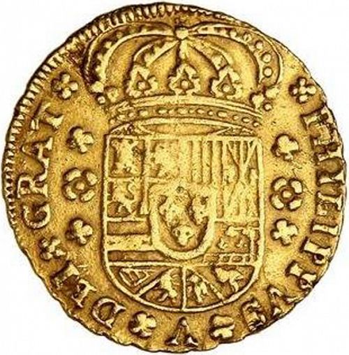 4 Escudos Obverse Image minted in SPAIN in 1702M (1700-46  -  FELIPE V)  - The Coin Database