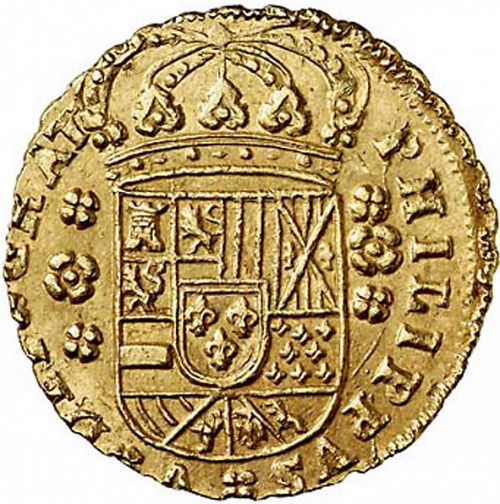 4 Escudos Obverse Image minted in SPAIN in 1703J (1700-46  -  FELIPE V)  - The Coin Database