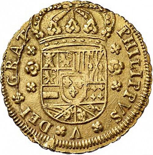 4 Escudos Obverse Image minted in SPAIN in 1704P (1700-46  -  FELIPE V)  - The Coin Database