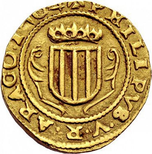 4 Escudos Obverse Image minted in SPAIN in 1704 (1700-46  -  FELIPE V)  - The Coin Database