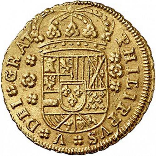 4 Escudos Obverse Image minted in SPAIN in 1710M (1700-46  -  FELIPE V)  - The Coin Database