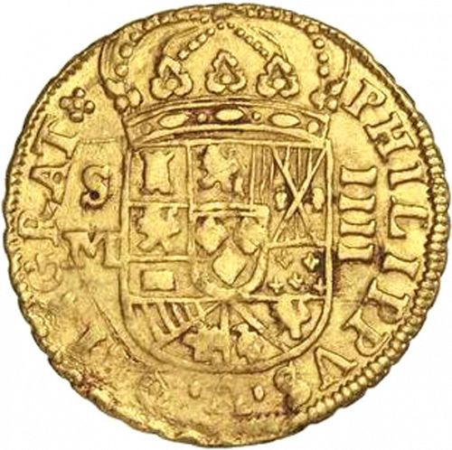 4 Escudos Obverse Image minted in SPAIN in 1712M (1700-46  -  FELIPE V)  - The Coin Database