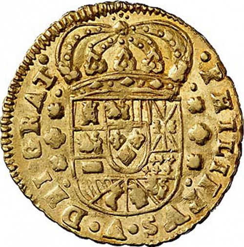 4 Escudos Obverse Image minted in SPAIN in 1717M (1700-46  -  FELIPE V)  - The Coin Database