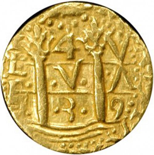 4 Escudos Obverse Image minted in SPAIN in 1739V (1700-46  -  FELIPE V)  - The Coin Database