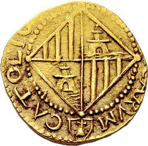 4 Escudos Reverse Image minted in SPAIN in 1704 (1700-46  -  FELIPE V)  - The Coin Database