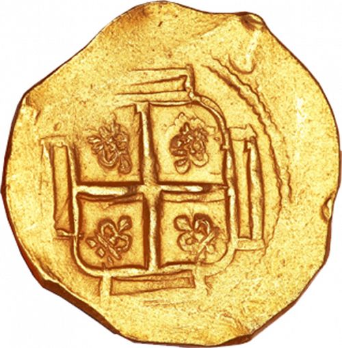 4 Escudos Reverse Image minted in SPAIN in 1707J (1700-46  -  FELIPE V)  - The Coin Database