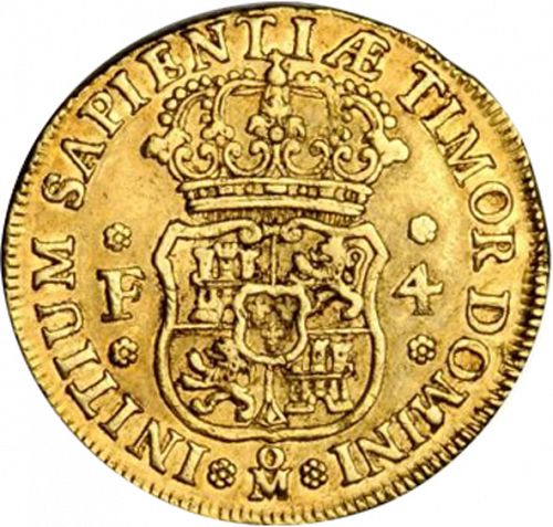 4 Escudos Reverse Image minted in SPAIN in 1732F (1700-46  -  FELIPE V)  - The Coin Database