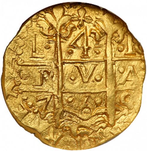 4 Escudos Obverse Image minted in SPAIN in 1750R (1746-59  -  FERNANDO VI)  - The Coin Database