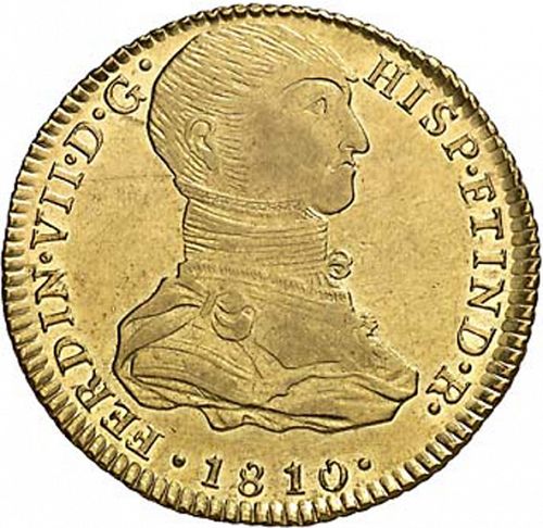 4 Escudos Obverse Image minted in SPAIN in 1810JP (1808-33  -  FERNANDO VII)  - The Coin Database