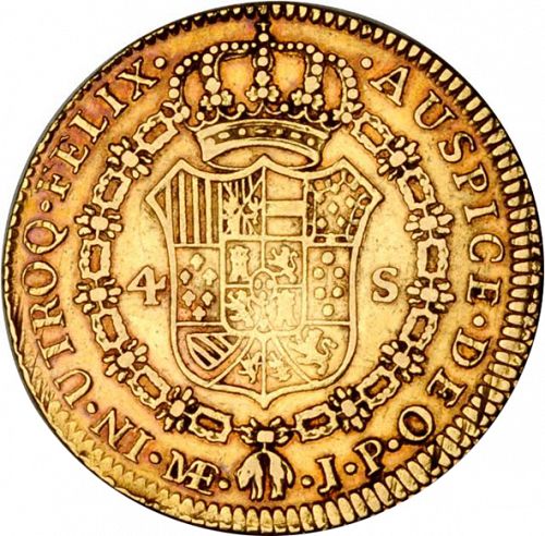 4 Escudos Reverse Image minted in SPAIN in 1816JP (1808-33  -  FERNANDO VII)  - The Coin Database