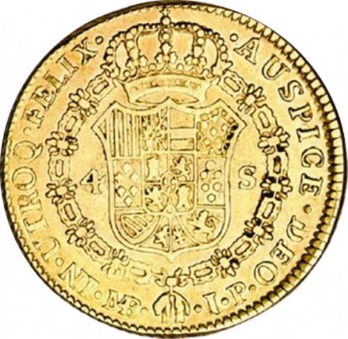 4 Escudos Reverse Image minted in SPAIN in 1817JP (1808-33  -  FERNANDO VII)  - The Coin Database
